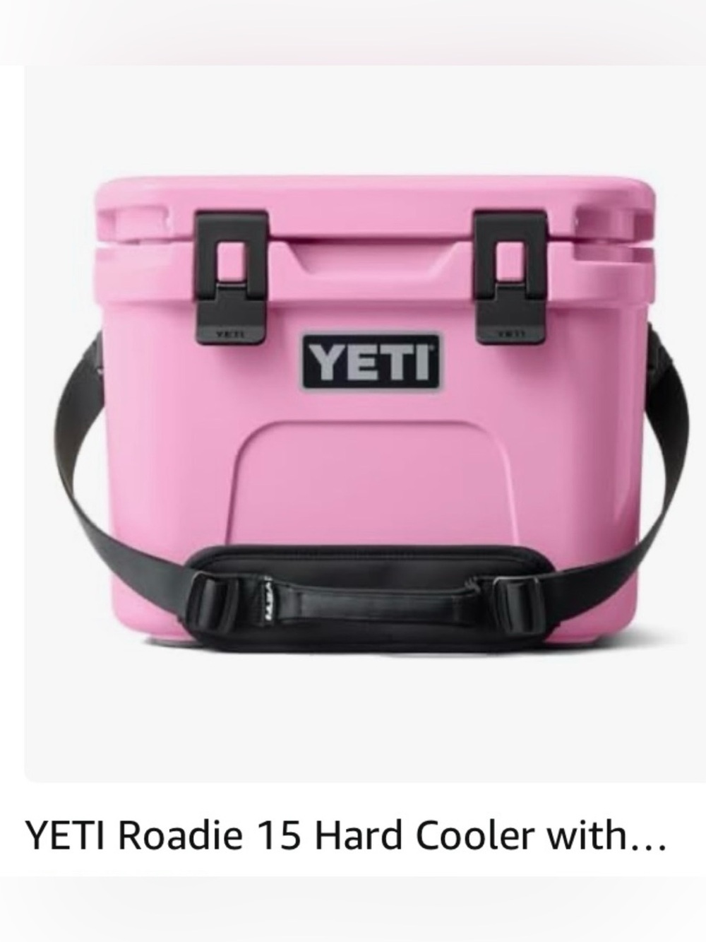 Yeti Roadie 15 Power  Pink Hard Cooler with Black Strap Sold Out